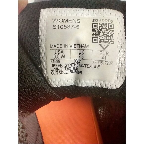 Saucony Shoes Womens 9.5 Wide Gray Versafoam Trail Running React2U Sneakers - Picture 8 of 16